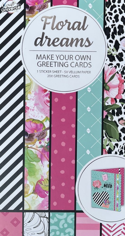 Craft Universe Floral Dreams Slimline Paper Pad (3010421)