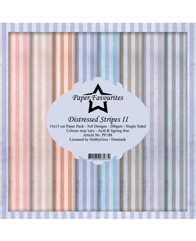 Paper Favourites Distressed Stripes II 6x6 Inch Paper Pack (PF188)*