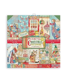 Stamperia Christmas Patchwork 6x6 Inch Paper Pack (SBBXS05)