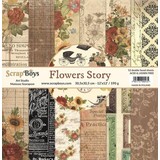 ScrapBoys Flowers Story 12x12 Inch Paper Set (FLST-08)
