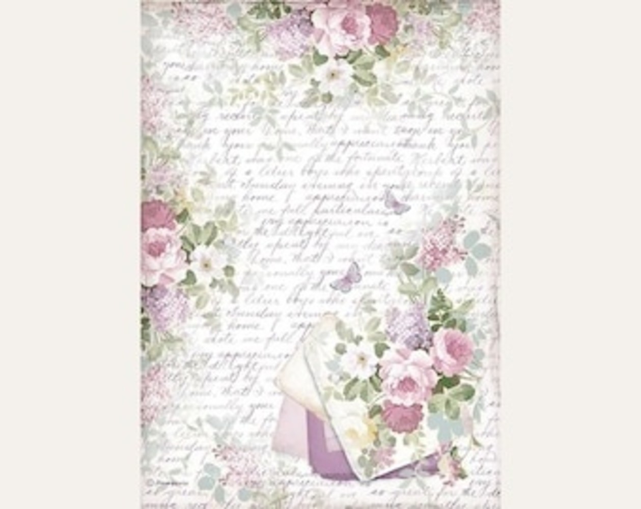 Stamperia Provence Bouquet Rice Paper A4 (DFSA4675)