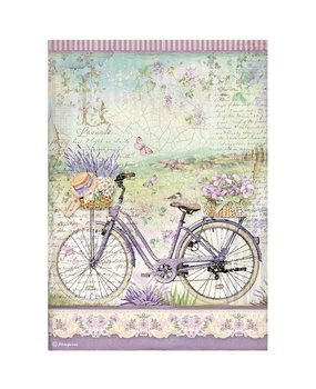 Stamperia Provence Bicycle Rice Paper A4 (DFSA4671)*