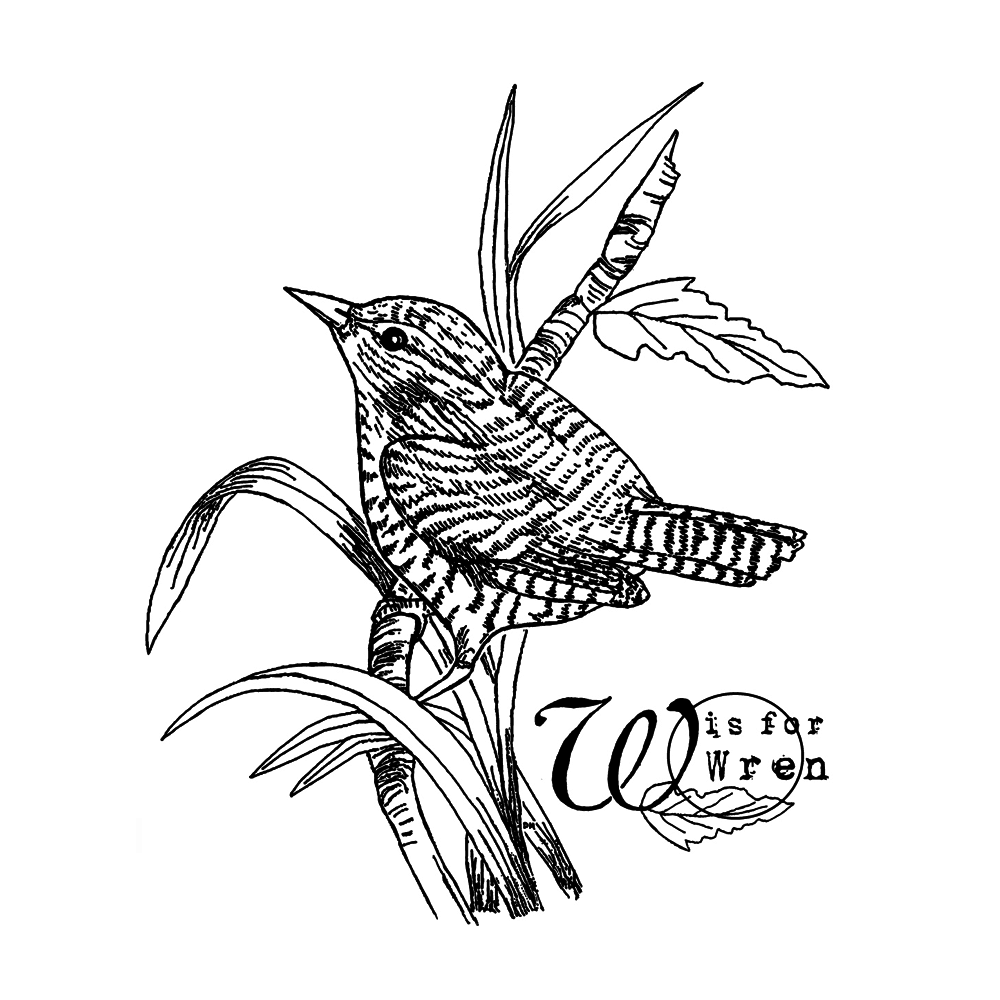 Crafty Individuals W is for Wren Unmounted Rubber Stamps (CI-604) Crafty Individuals W is for Wren Unmounted Rubber Stamps (CI-604)