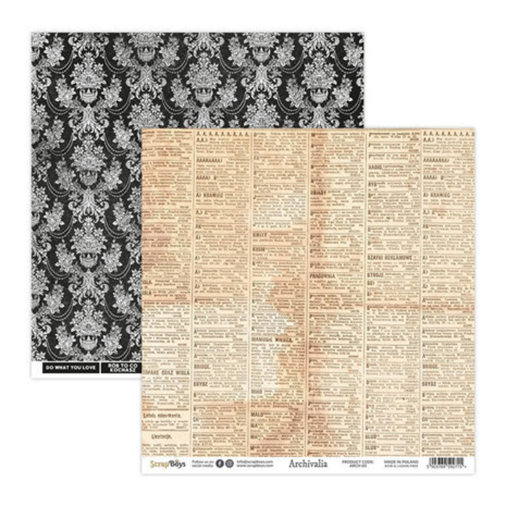 ScrapBoys Archivalia 8x8 Inch Paper Pad (ARCH-10) ScrapBoys Archivalia 8x8 Inch Paper Pad (ARCH-10)