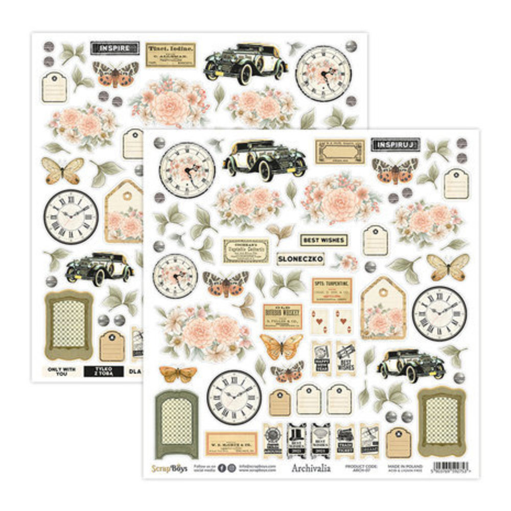 ScrapBoys Archivalia 8x8 Inch Paper Pad (ARCH-10) ScrapBoys Archivalia 8x8 Inch Paper Pad (ARCH-10)