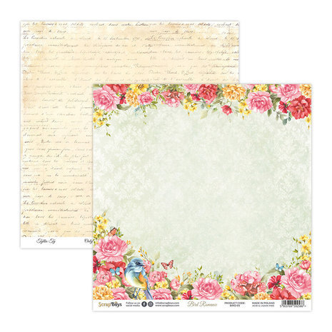 ScrapBoys Bird Romance 12x12 Inch Paper Pack (BIRO-08)