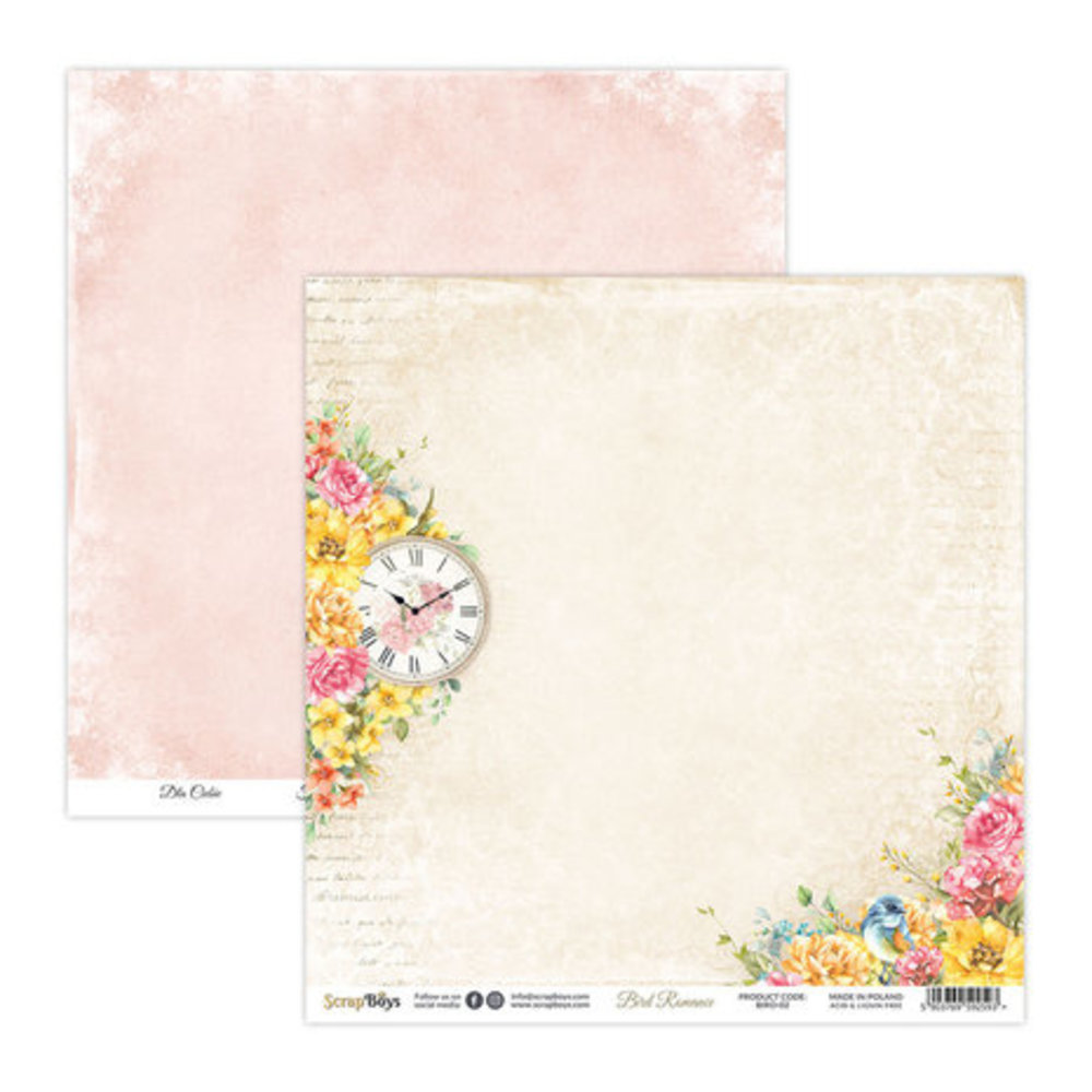 ScrapBoys Bird Romance 8x8 Inch Paper Pad (BIRO-10) ScrapBoys Bird Romance 8x8 Inch Paper Pad (BIRO-10)