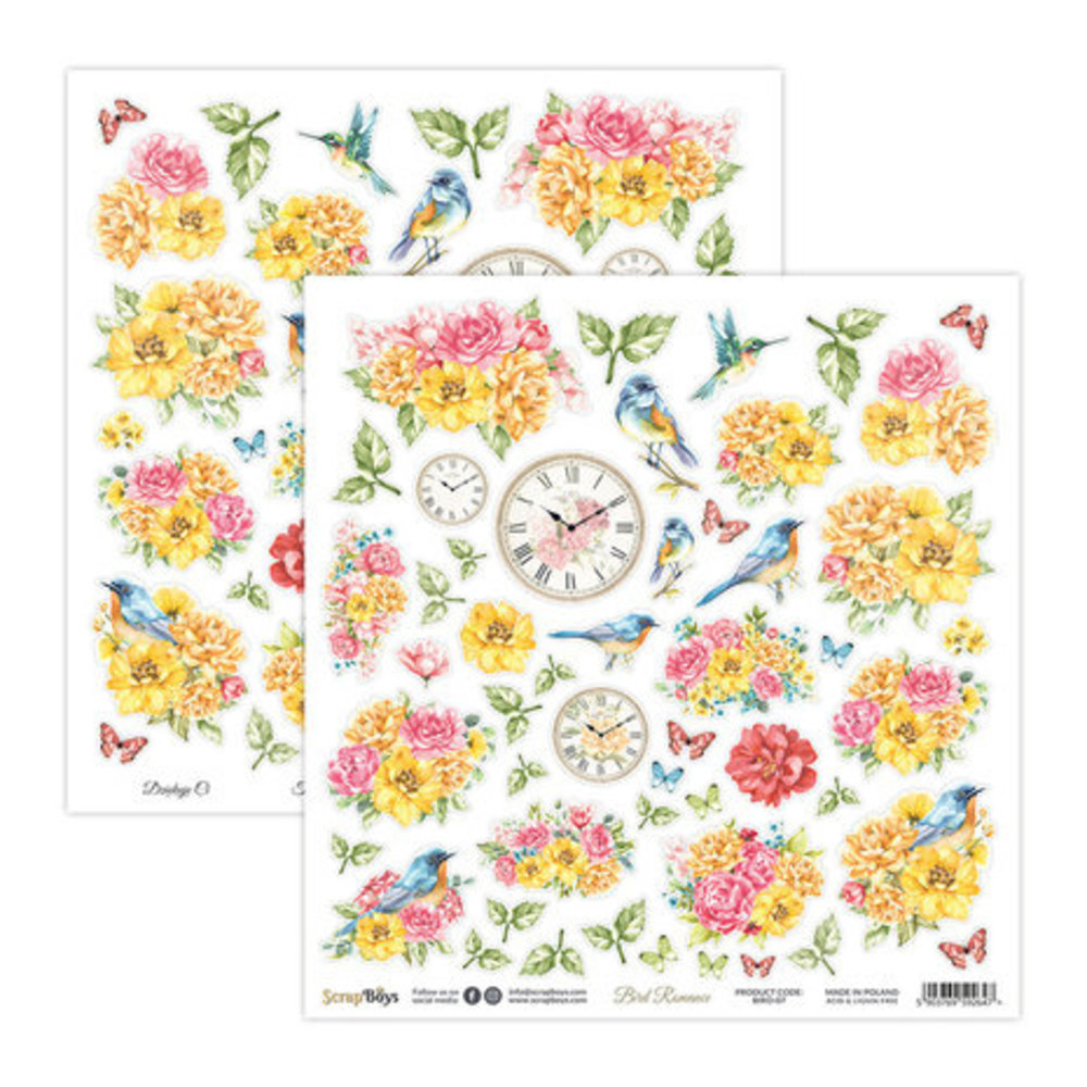 ScrapBoys Bird Romance 8x8 Inch Paper Pad (BIRO-10) ScrapBoys Bird Romance 8x8 Inch Paper Pad (BIRO-10)