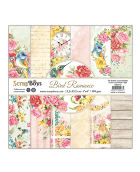 ScrapBoys Bird Romance 6x6 Inch Paper Pad (BIRO-09)
