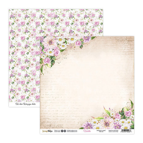 ScrapBoys Violetta 8x8 Inch Paper Pad (VIOL-10) ScrapBoys Violetta 8x8 Inch Paper Pad (VIOL-10)