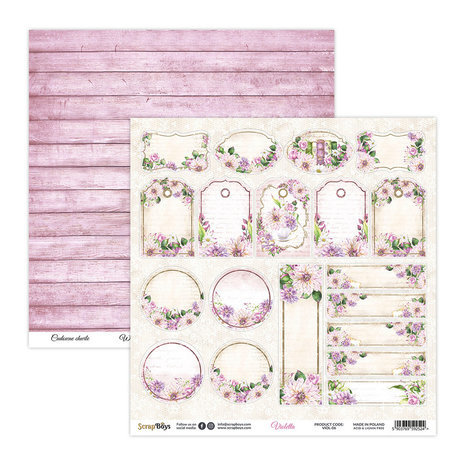 ScrapBoys Violetta 8x8 Inch Paper Pad (VIOL-10) ScrapBoys Violetta 8x8 Inch Paper Pad (VIOL-10)