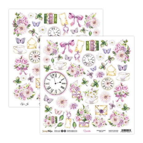ScrapBoys Violetta 8x8 Inch Paper Pad (VIOL-10) ScrapBoys Violetta 8x8 Inch Paper Pad (VIOL-10)