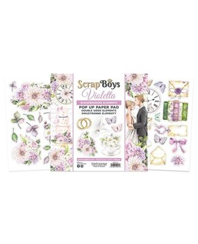 ScrapBoys Violetta 6x6 Inch Pop Up Paper Pad (VIOL-11)