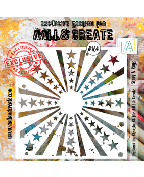 AALL and Create Masking Stencil 6x6 Inch Stars & Rays (AALL-PC-164) AALL and Create Masking Stencil 6x6 Inch Stars & Rays (AALL-PC-164)