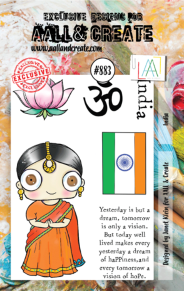 AALL and Create Clear Stamp Set A7 India (AALL-TP-883)