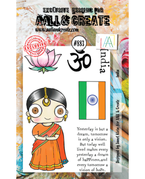 AALL and Create Clear Stamp Set A7 India (AALL-TP-883)