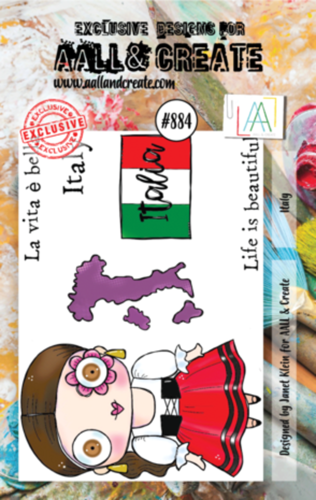 AALL and Create Clear Stamp Set A7 Italy (AALL-TP-884)