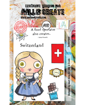 AALL and Create Clear Stamp Set A7 Switzerland (AALL-TP-892)
