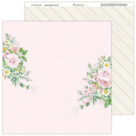LemonCraft Happiness 12x12 Inch Paper Pad (LEM-HAPPI-01) LemonCraft Happiness 12x12 Inch Paper Pad (LEM-HAPPI-01)
