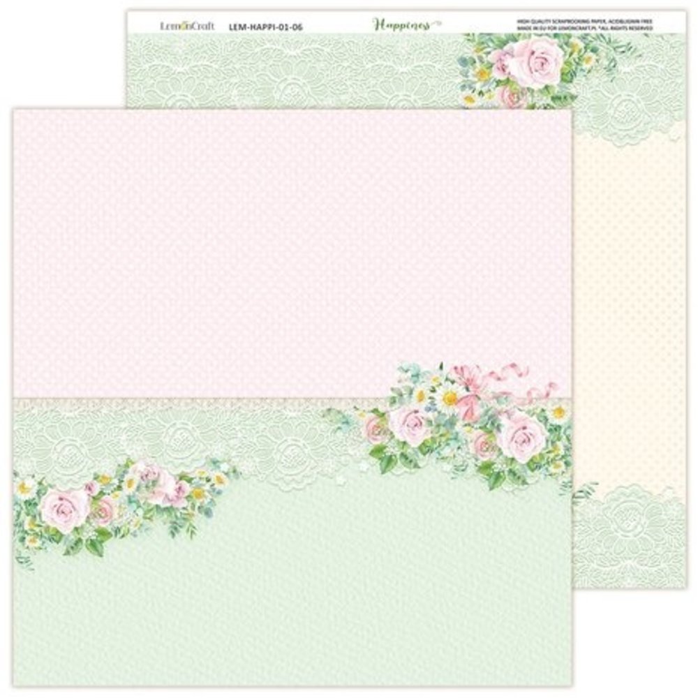 LemonCraft Happiness 12x12 Inch Paper Pad (LEM-HAPPI-01) LemonCraft Happiness 12x12 Inch Paper Pad (LEM-HAPPI-01)