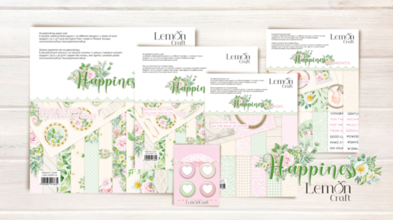 LemonCraft Happiness 8x8 Inch Paper Pad (LEM-HAPPI-02)