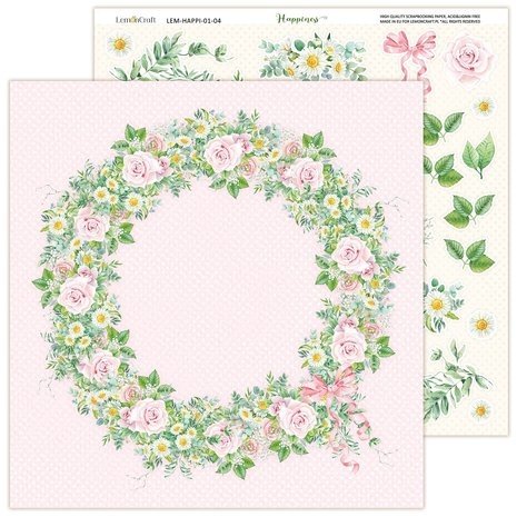 LemonCraft Happiness 8x8 Inch Paper Pad (LEM-HAPPI-02) LemonCraft Happiness 8x8 Inch Paper Pad (LEM-HAPPI-02)