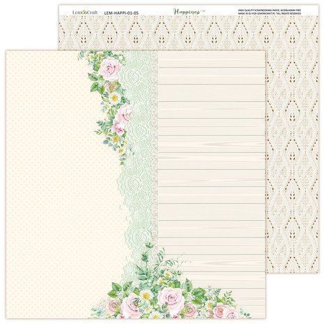 LemonCraft Happiness 8x8 Inch Paper Pad (LEM-HAPPI-02) LemonCraft Happiness 8x8 Inch Paper Pad (LEM-HAPPI-02)