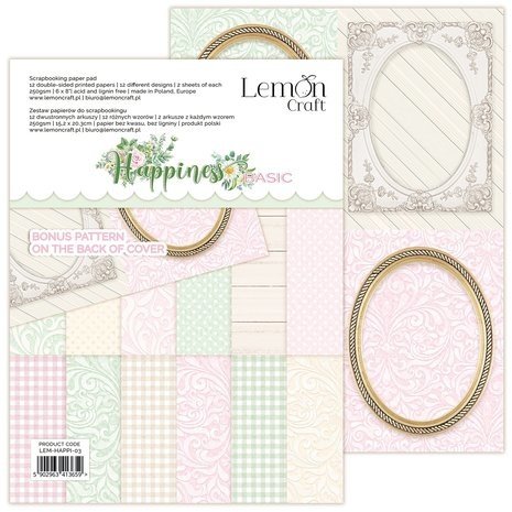 LemonCraft Happiness Basic 6x8 Inch Paper Pad (LEM-HAPPI-03) LemonCraft Happiness Basic 6x8 Inch Paper Pad (LEM-HAPPI-03)