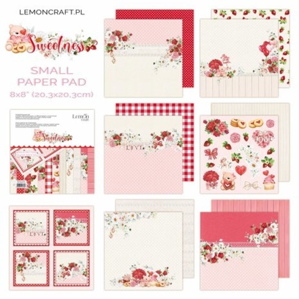 LemonCraft Sweetness 8x8 Inch Paper Pad (LEM-SWEET-02) LemonCraft Sweetness 8x8 Inch Paper Pad (LEM-SWEET-02)