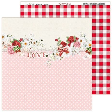LemonCraft Sweetness 8x8 Inch Paper Pad (LEM-SWEET-02) LemonCraft Sweetness 8x8 Inch Paper Pad (LEM-SWEET-02)