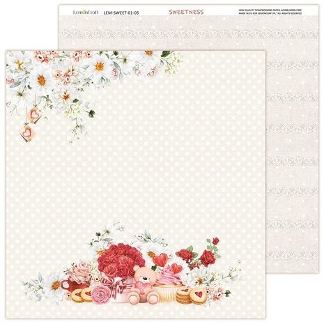 LemonCraft Sweetness 8x8 Inch Paper Pad (LEM-SWEET-02) LemonCraft Sweetness 8x8 Inch Paper Pad (LEM-SWEET-02)