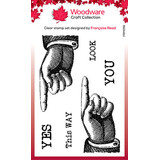 Woodware This Way Clear Stamps (FRM056)
