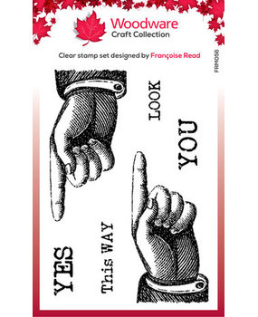 Woodware This Way Clear Stamps (FRM056)