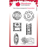 Woodware Mini Postmarks Clear Stamps (FRM058)