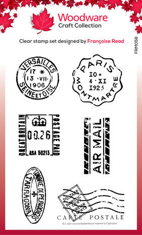 Woodware Mini Postmarks Clear Stamps (FRM058) Woodware Mini Postmarks Clear Stamps (FRM058)