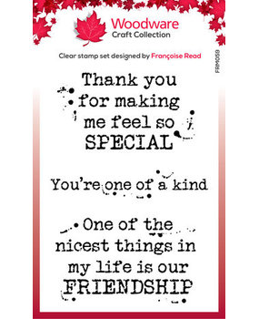 Woodware Kind Words Clear Stamps (FRM059)
