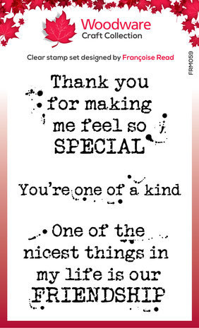 Woodware Kind Words Clear Stamps (FRM059) Woodware Kind Words Clear Stamps (FRM059)