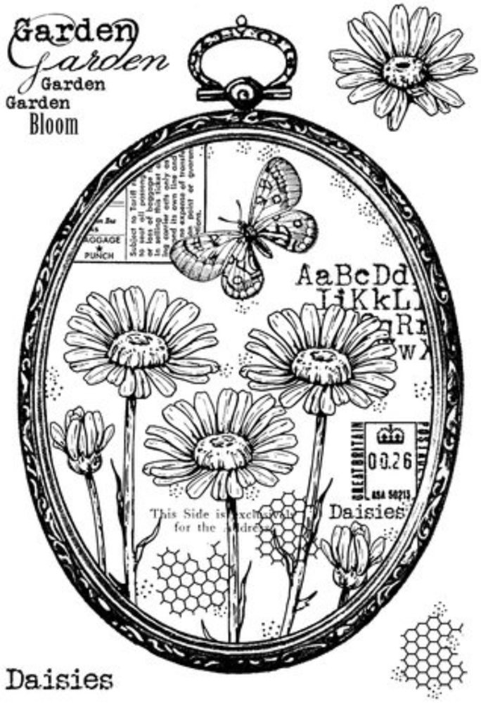 Woodware Daisy Frame Clear Stamps (FRS980) Woodware Daisy Frame Clear Stamps (FRS980)