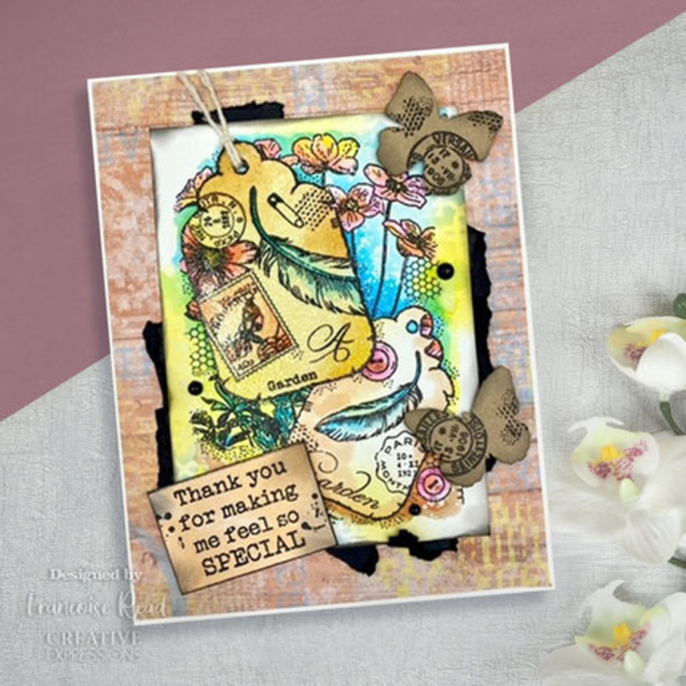 Woodware Two Tags Clear Stamps (FRS983)