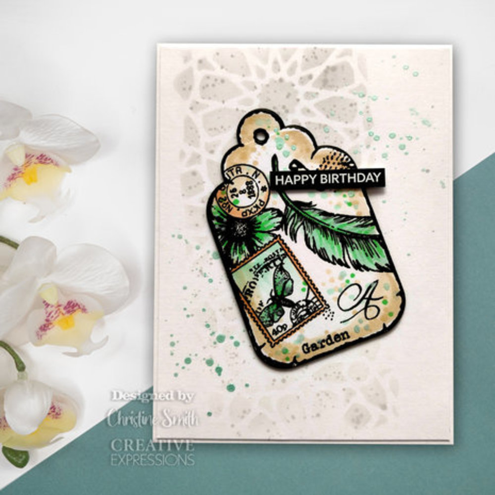 Woodware Two Tags Clear Stamps (FRS983)