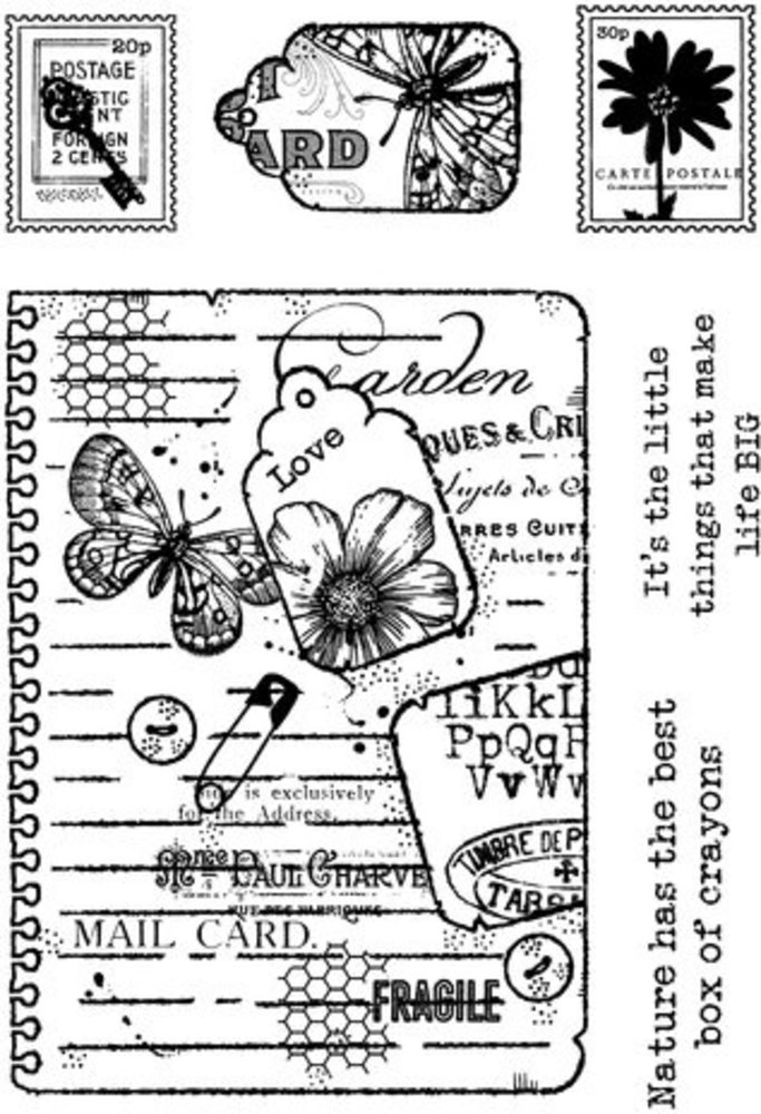 Woodware Garden Journal Clear Stamps (FRS985) Woodware Garden Journal Clear Stamps (FRS985)