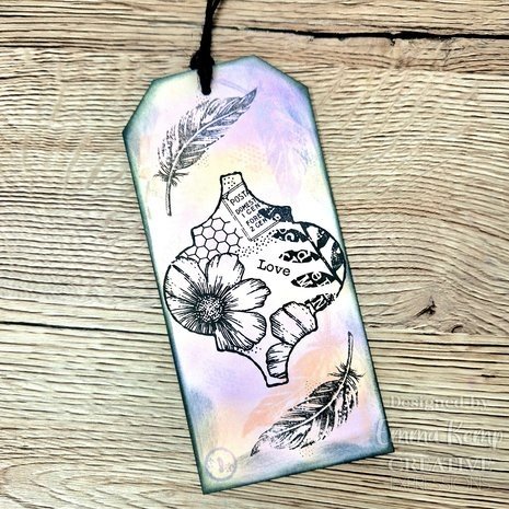 Woodware Vintage Tiles Clear Stamps (FRS986)