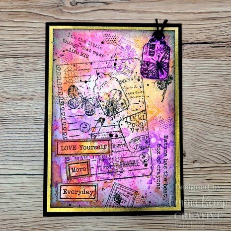 Woodware Vintage Tiles Clear Stamps (FRS986)