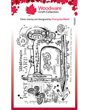 Woodware Sewing Machine Clear Stamps (FRS987)