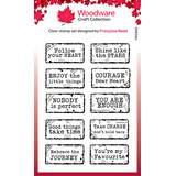 Woodware Distressed Labels Clear Stamps (FRS989)