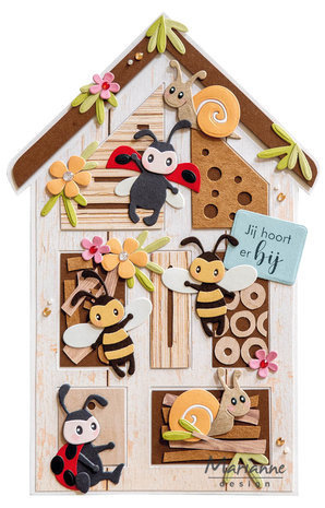 Marianne Design Craft Stencil A5 Insect Hotel (PS8141)