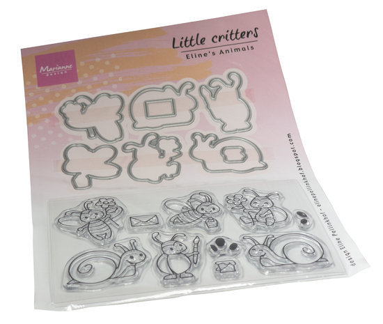Marianne Design Eline's Animals Stamp & Die Little Critters (EC0200) Marianne Design Eline's Animals Stamp & Die Little Critters (EC0200)