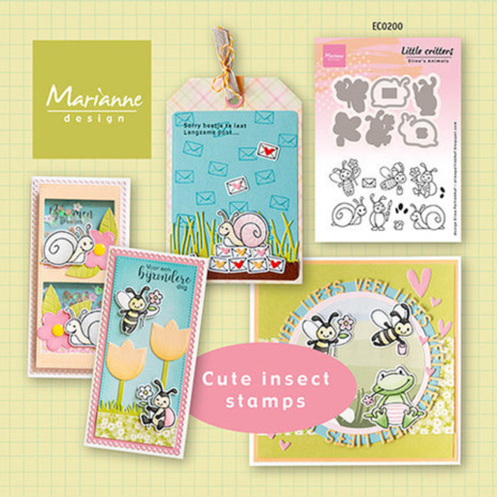 Marianne Design Eline's Animals Stamp & Die Little Critters (EC0200) Marianne Design Eline's Animals Stamp & Die Little Critters (EC0200)