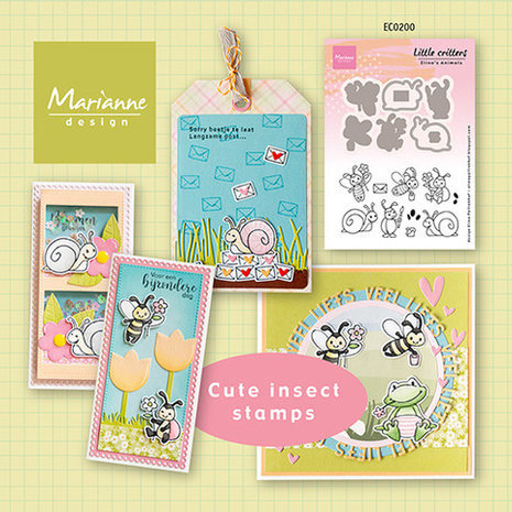 Marianne Design Eline's Animals Stamp & Die Little Critters (EC0200) Marianne Design Eline's Animals Stamp & Die Little Critters (EC0200)