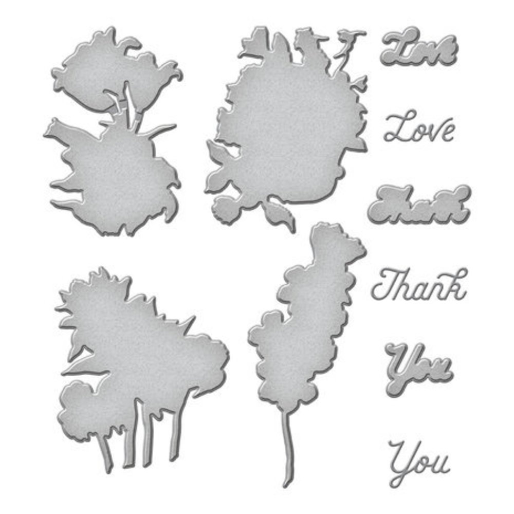 Spellbinders Inked Blooms Dies (S5-581)